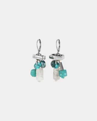 Juncus Teal Earrings