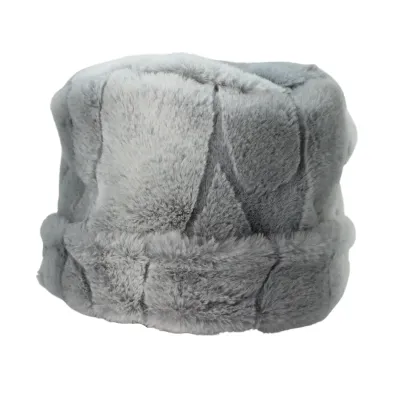 Faux Fur Hat - 55 | Silver