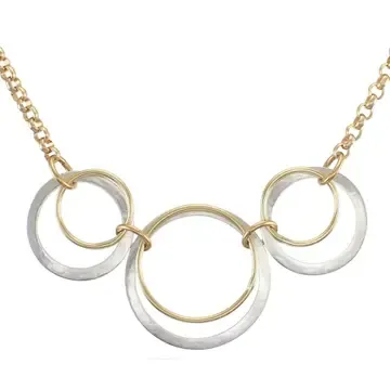 Layered Rings Necklace