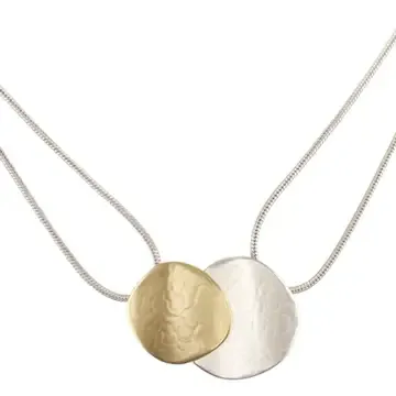 Double Organic Polka Dot Necklace