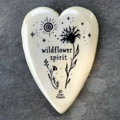 Wildflower Spirit, handmade USA, gift boxed, pottery