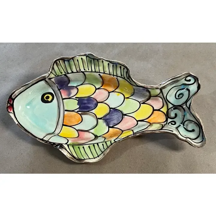 Rainbow Fish Plate