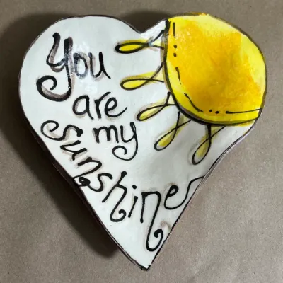 Sunshine Small Heart-Shaped Bowl