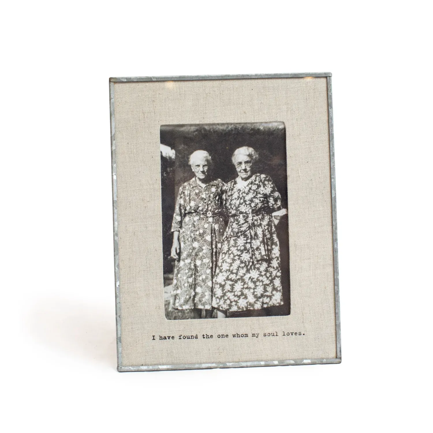 I Have Found The One Zinc Linen Frame 4x6