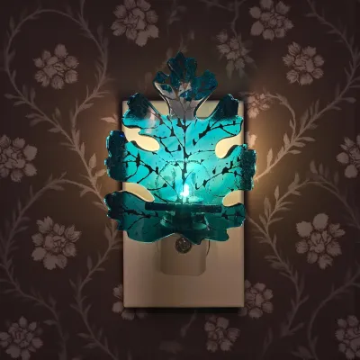Glass Leaf Nightlight Wild Mix