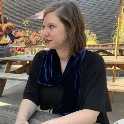 Silk Velvet Oblong Scarf - Indigo
