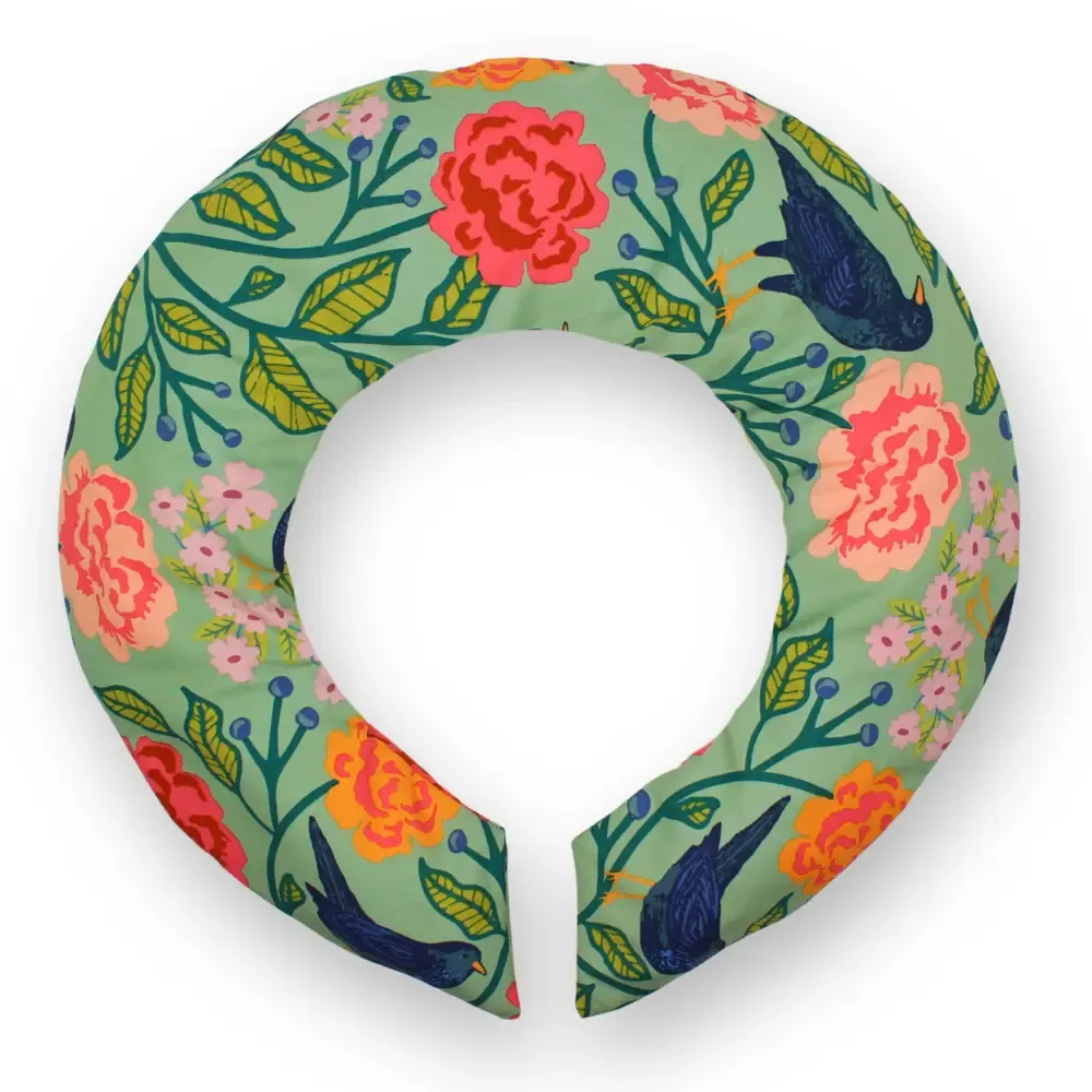 Neck Wrap - 446 | Birds on Sage Lavender