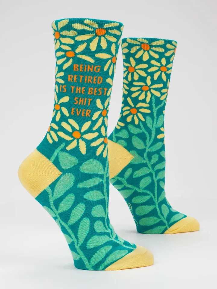 Retired Is Best Shit women Socks