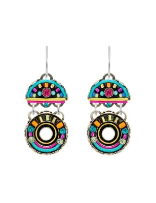 E677-MC Cirque 2 Tier Earrings