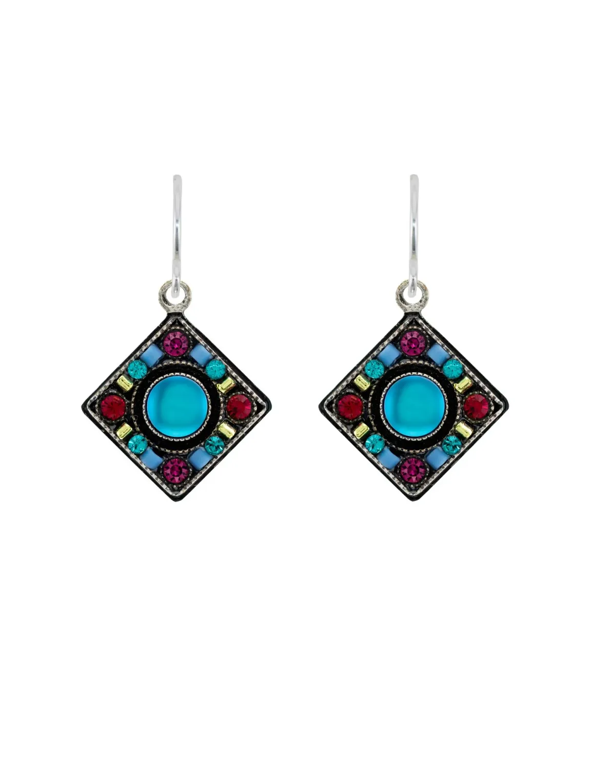 E485-BB Moonlight Diamond Shape Earrings