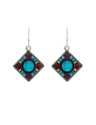 E485-BB Moonlight Diamond Shape Earrings