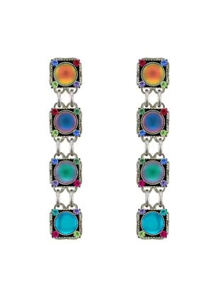 E795P-JT Moonlight Rainbow Linear w/Post Earrings