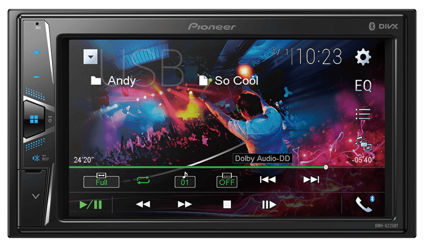 Pioneer DMH-G225BT 6.2" AV Receiver with Bluetooth