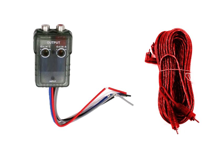 Targa mini High to low converter with imported Ultra flex 5m rca