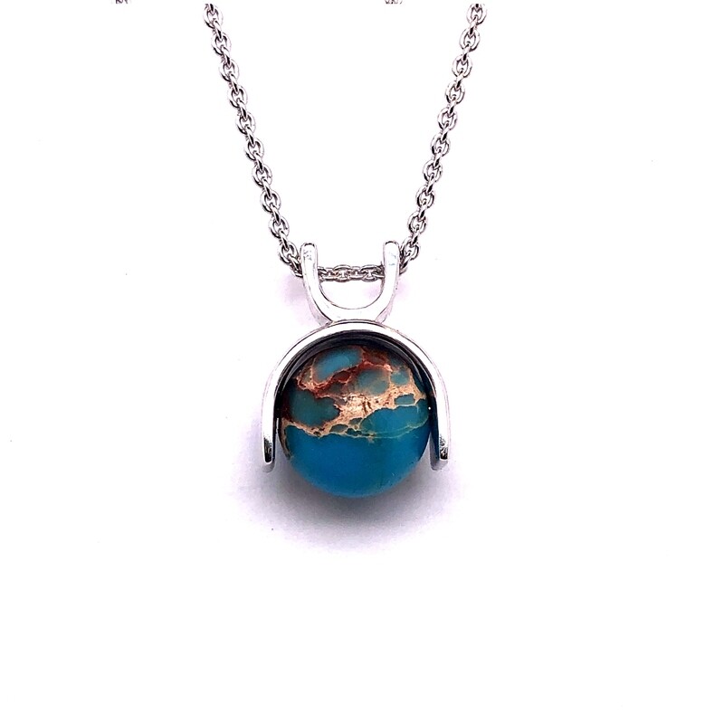 Impression Jasper Pendant