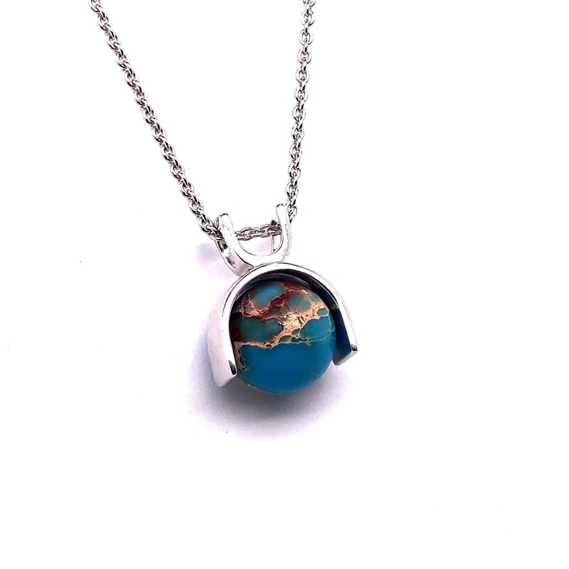 Impression Jasper Pendant
