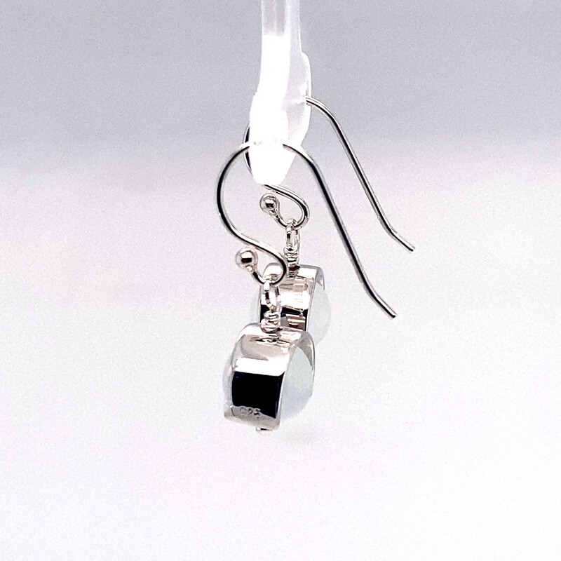 White Opal Earrings