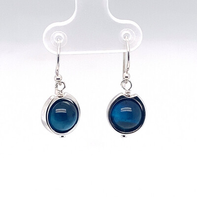 Blue Tiger’s Eye Earrings