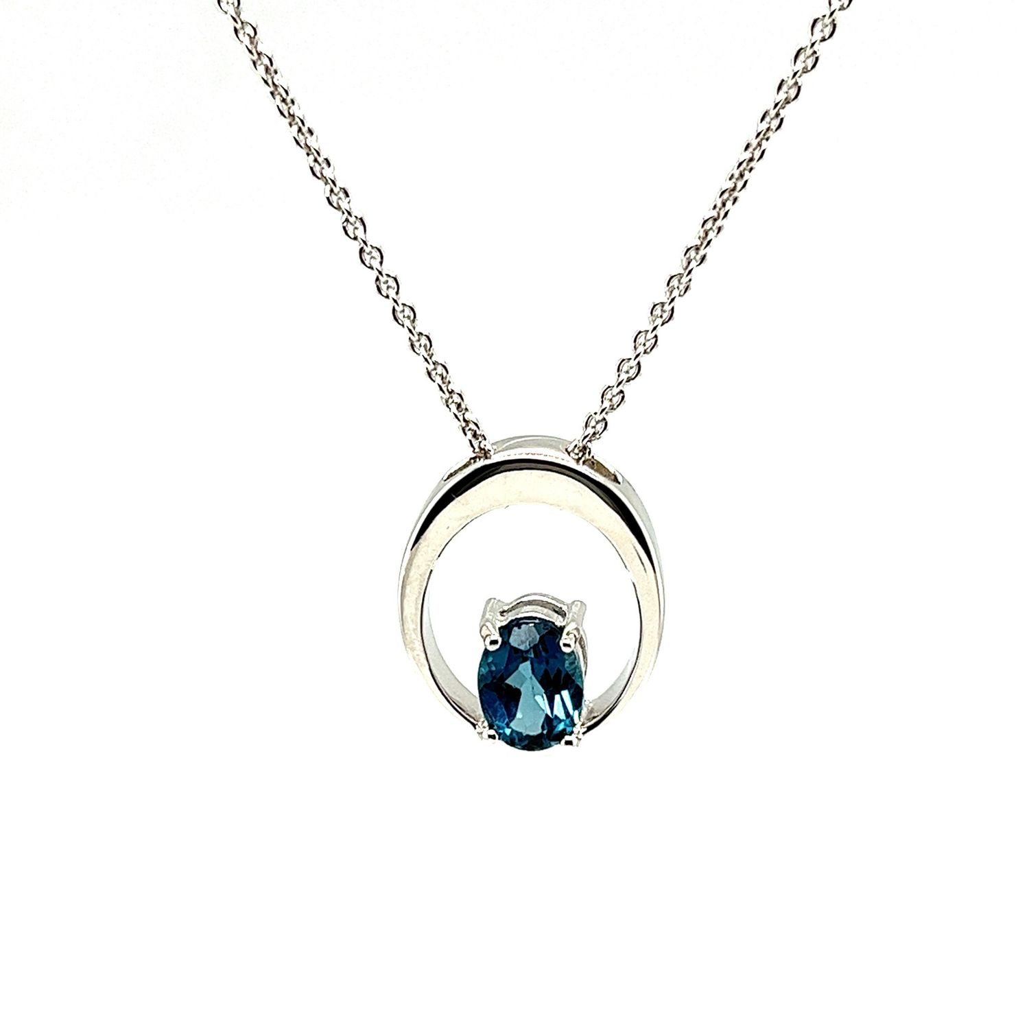 London Blue Topaz Pendant