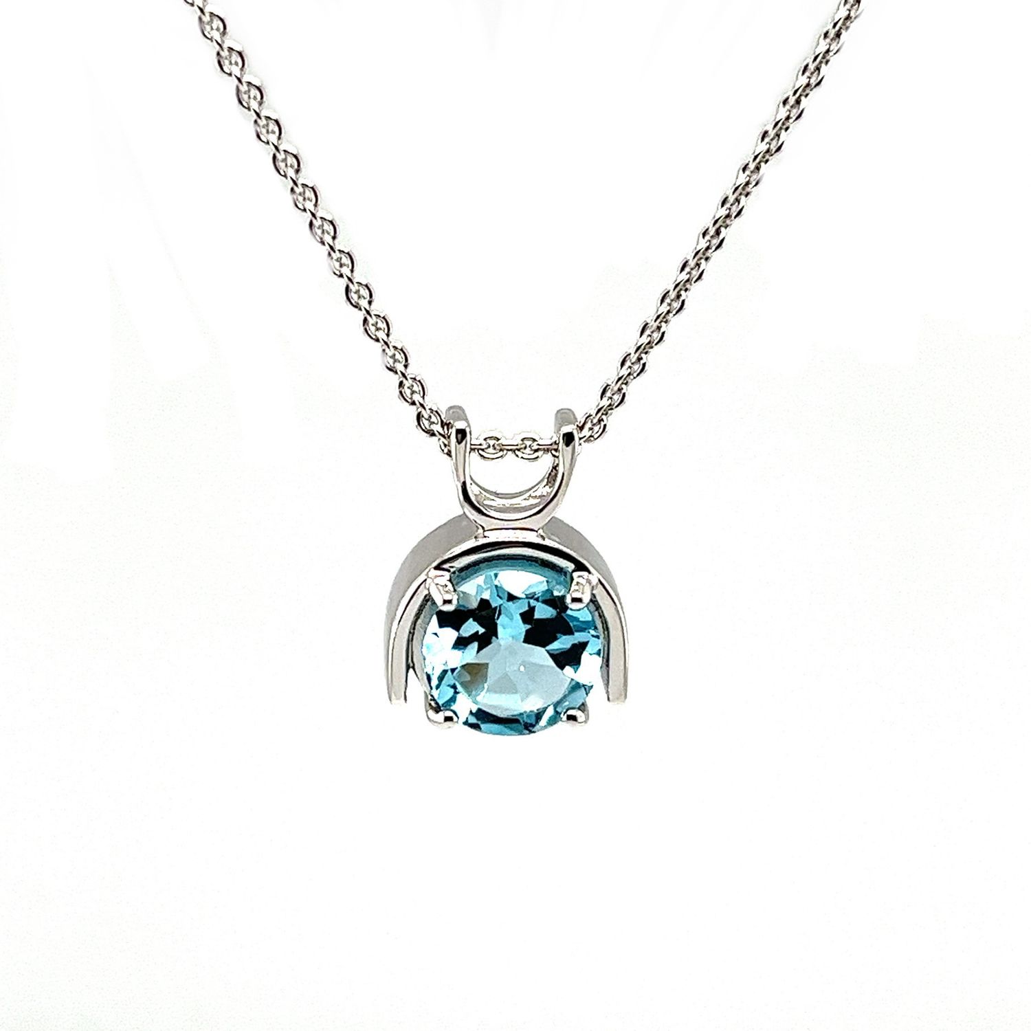 Sky Blue Topaz Pendant