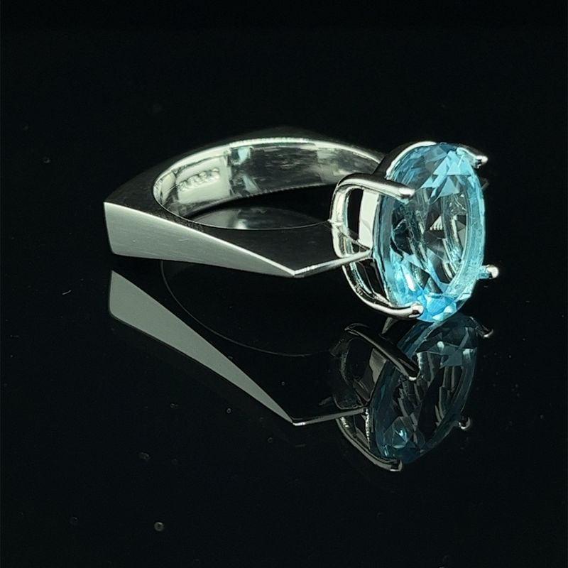 Sky Blue Topaz Ring