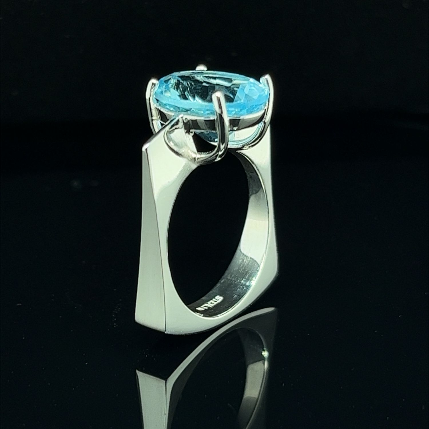 Sky Blue Topaz Ring