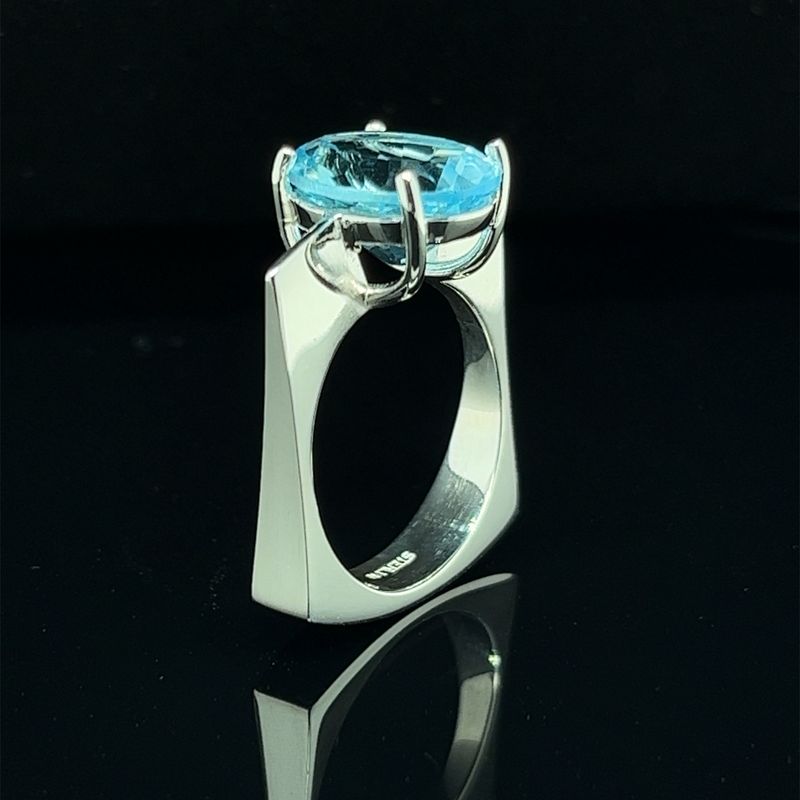 Sky Blue Topaz Ring