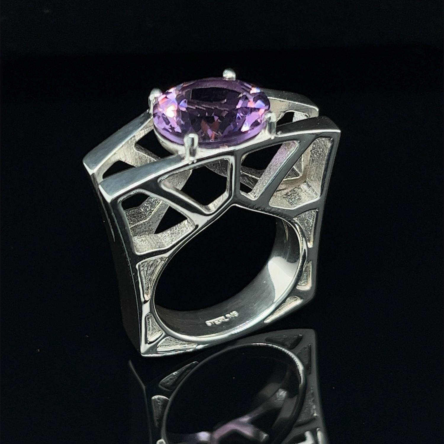 Amethyst Structure Ring.