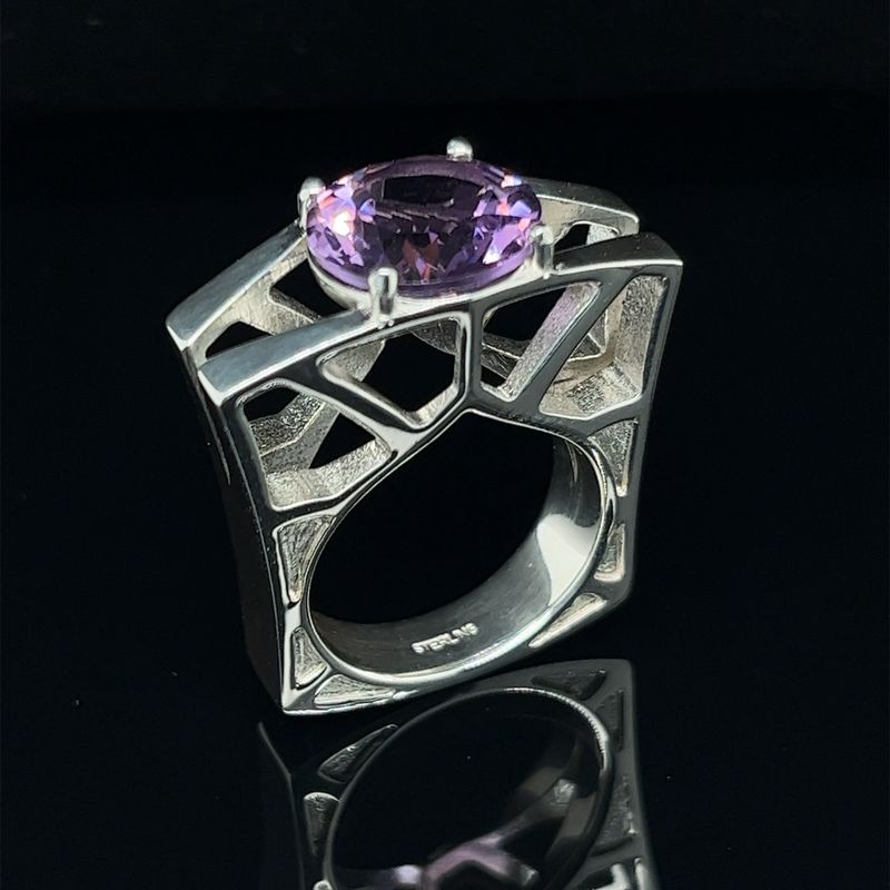 Amethyst Structure Ring.