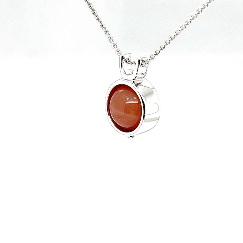 Peach Sunstone Pendant