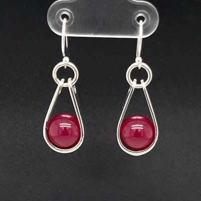 Ruby Teardrop Earrings
