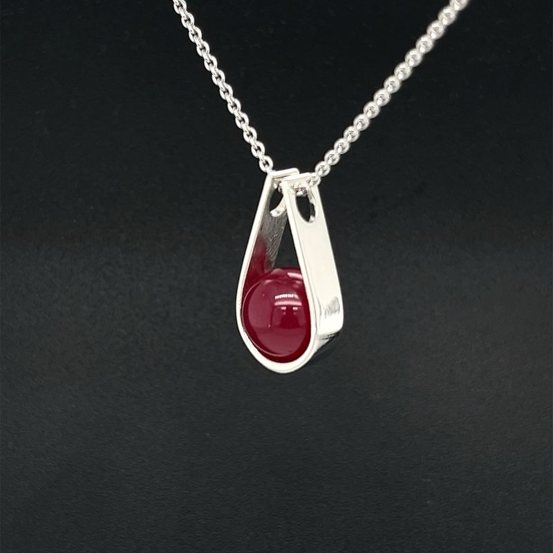 Ruby Teardrop Pendant