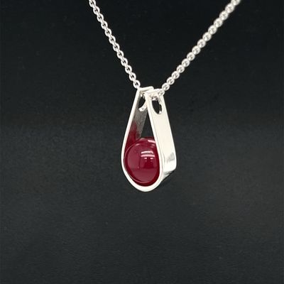 Ruby Teardrop Pendant