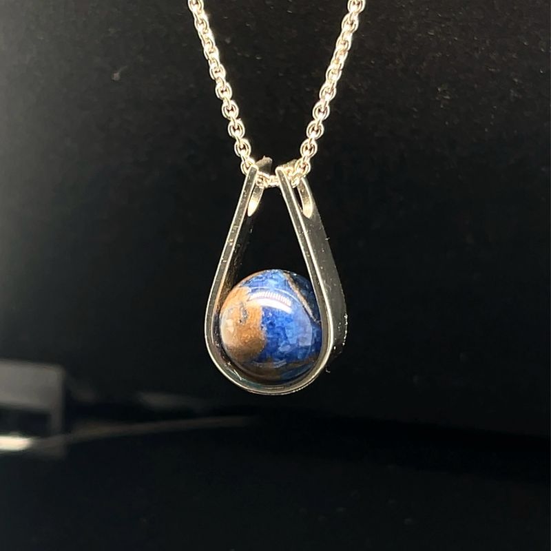 Sapphire Teardrop Pendant