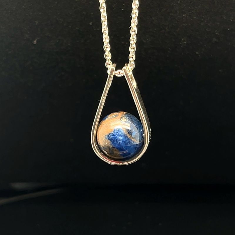 Sapphire Teardrop Pendant