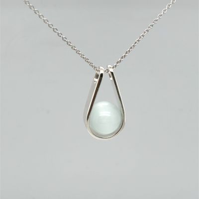 White Opal Drop Pendant