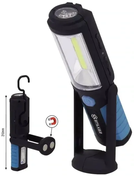 Baladeuse pivotante 3w cob+5 leds