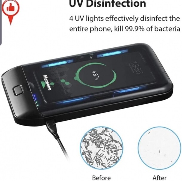 Aparato para desinfectar teléfono móvil