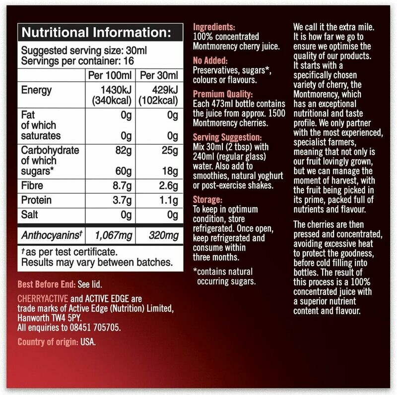 Cherry active Concentrate 473ml/945