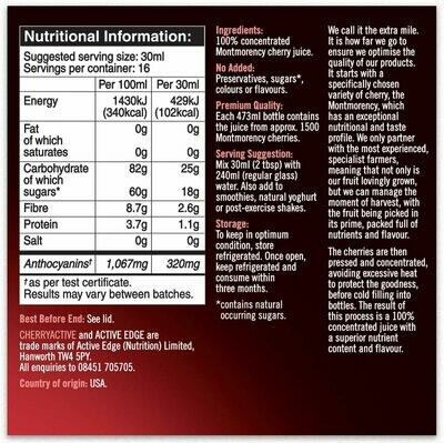 Cherry active Concentrate 473ml/945