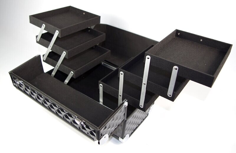 Vanity Case / Makeup Box Heavy Duty Black