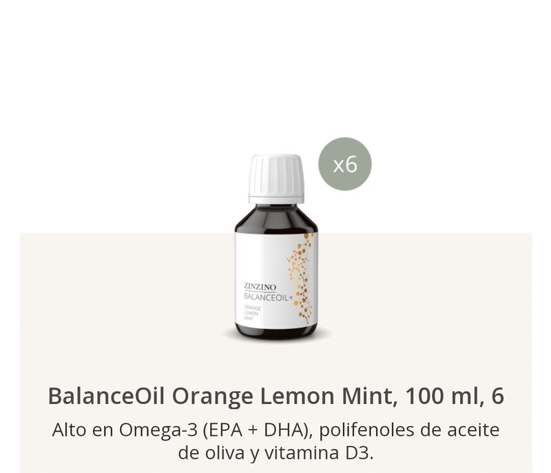 Balance oil pack de 6 de 100ml