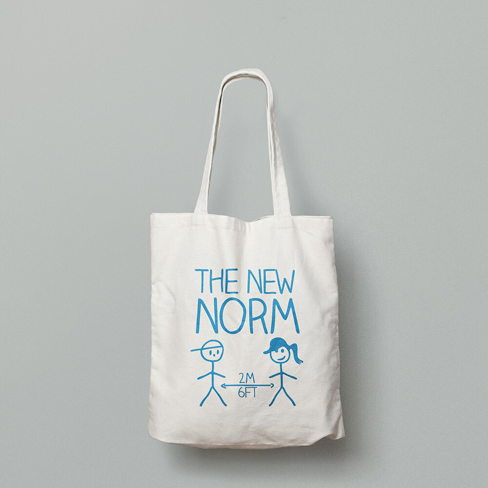 THE NEW NORM (2m/6ft) - TOTE BAG THE NEW NORM (2m/6ft) - TOTE BAG
