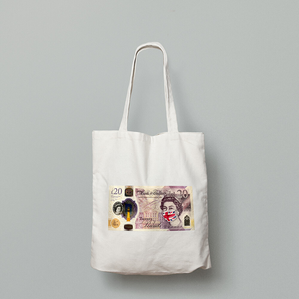 SINGLE £20 NOTE - TOTE BAG SINGLE £20 NOTE - TOTE BAG