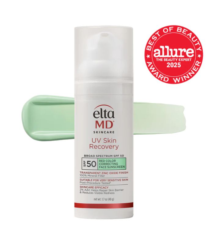 UV Skin Recovery Red Color Correcting Green Tint Broad Spectrum SPF 50