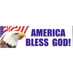 America Bless God Bumper Sticker - Set of 2