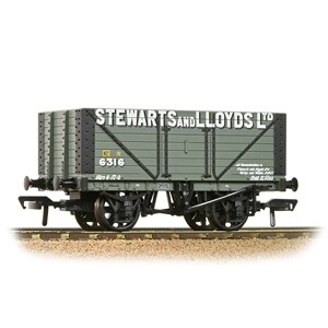 Bachmann 37-157A 8 Plank Wagon Fixed End 'Stewart & Lloyds Ltd' Grey
