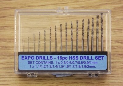 Expo 16pc HSS Twist Drill Set