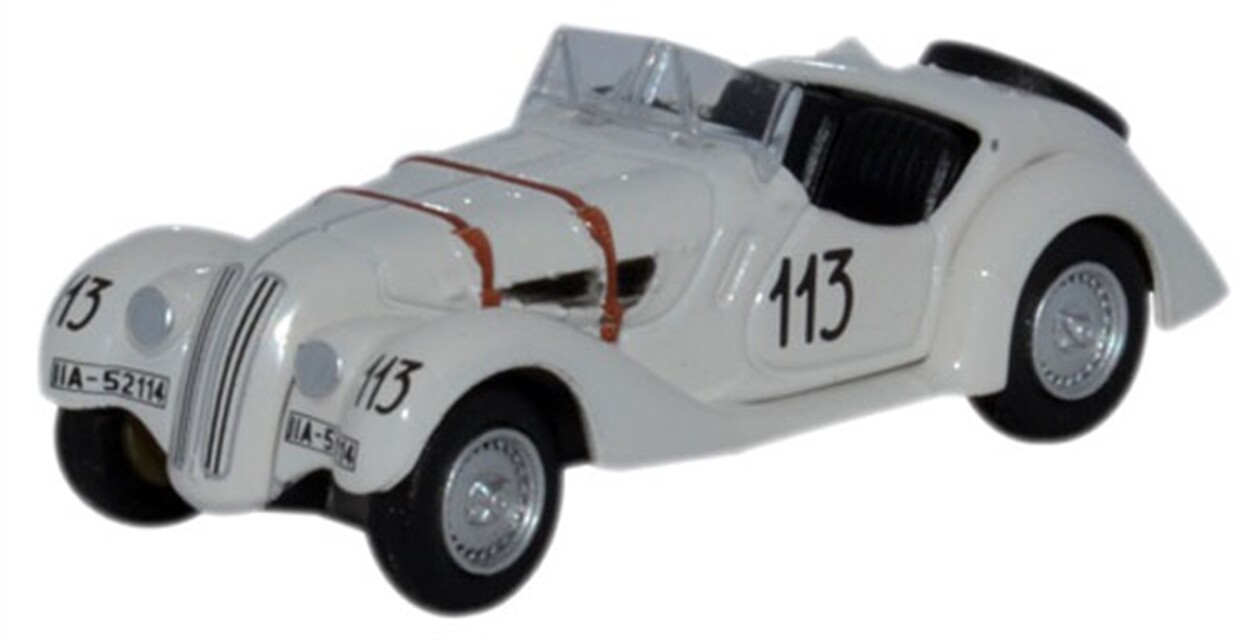 Oxford Diecast 76BM28001 BMW 328 Mille Miglia 1938 Fane And James