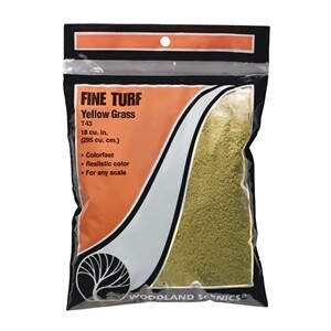 Woodland Scenics T43 Yellow Grass Fine Turf (Bag)